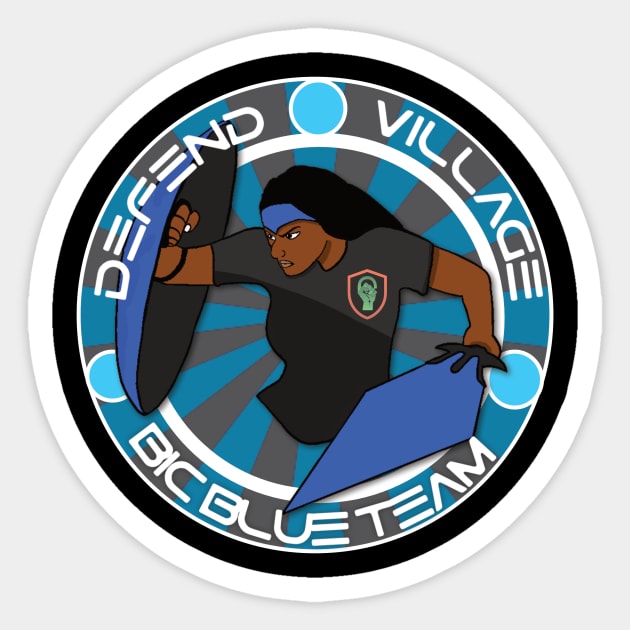 BIC Blue Team Sticker by blacksincyberconference